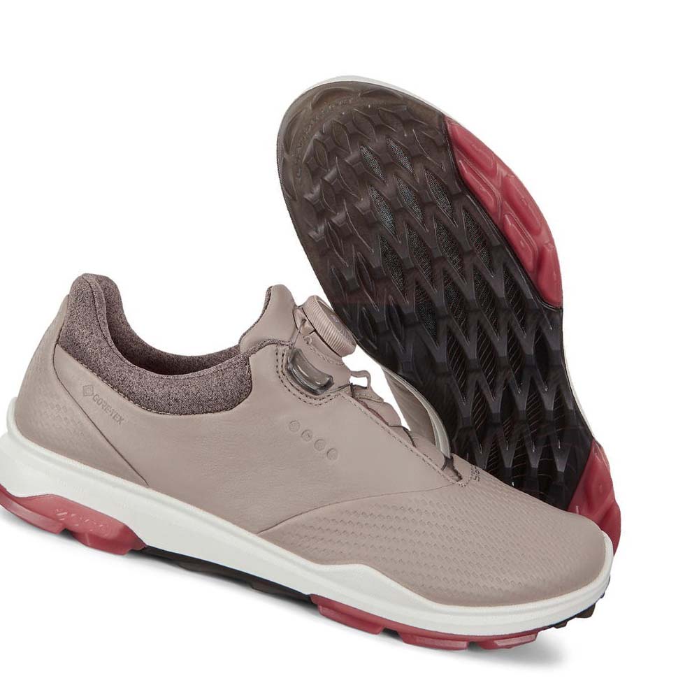 Women's Ecco Biom Hybrid 3 Boa Golf Shoes Grey | USA 127HAP